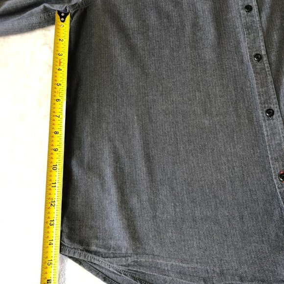 Kenneth Cole Unlisted Grey Long Sleeve Button Down Shirt Size XL - Picture 10 of 11